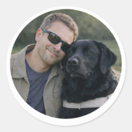 Black Labrador Guide Dog Partnership – Runt Klistermärke