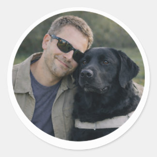 Black Labrador Guide Dog Partnership – Runt Klistermärke