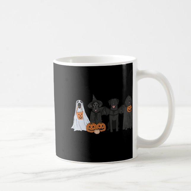 Black Labrador Halloween Kaffemugg (Höger)