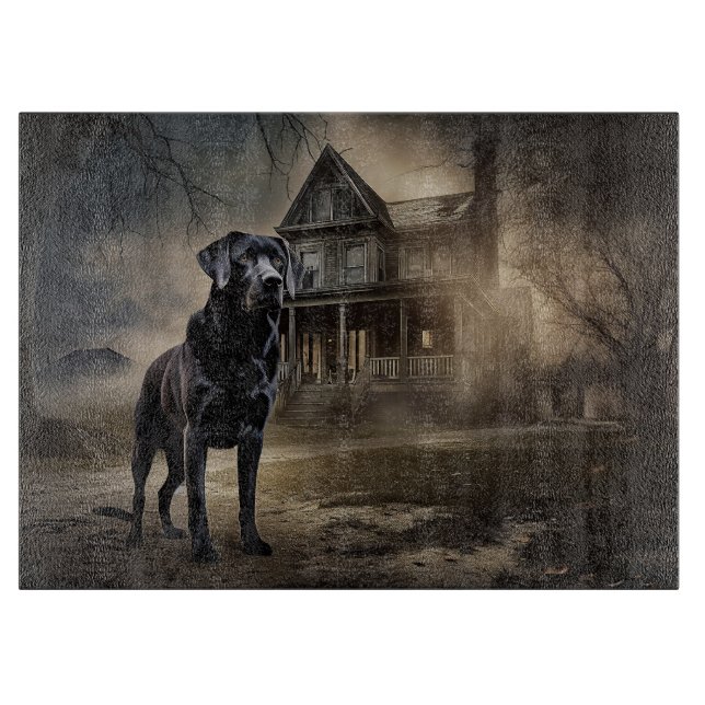 Black Labrador Halloween Scary (Framsidan)