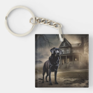 Black Labrador Halloween Scary