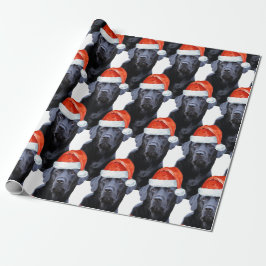Black Labrador-Helgdag, jultomten, Hund Presentpapper