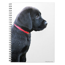 Black Labrador Hund älskare Puppy Anteckningsbok Med Spiral