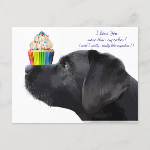 Black Labrador - Hund älskare - Vykort