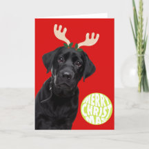 Black Labrador Hund PetCristmas Tennis Boll Funny