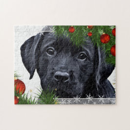 Black Labrador, Hund Puppy Pussel