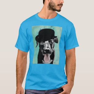 Black Labrador i Bowlareare Hat T Shirt