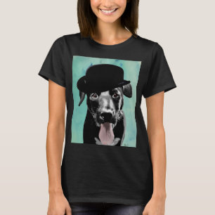 Black Labrador i Bowlareare Hat Tee