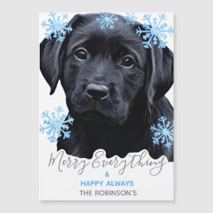 Black Labrador-jul - Cute Puppy Svart lab