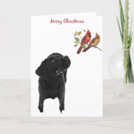 Black Labrador-julkort Helgkort