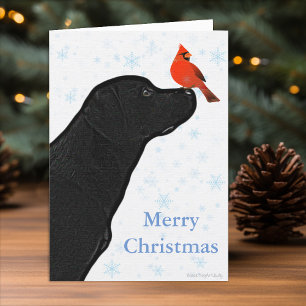 Black Labrador-julkort Helgkort