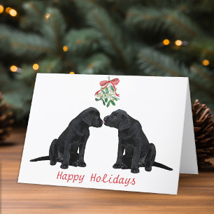 Black Labrador-julkort Helgkort