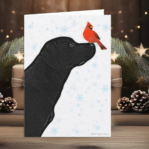 Black Labrador-julkort Helgkort