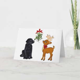 Black Labrador-julkort Helgkort