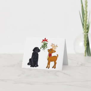 Black Labrador-julkort Helgkort