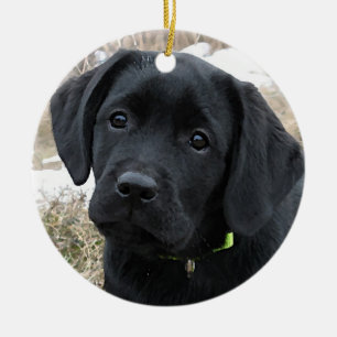 Black Labrador-julprydnaden Julgransprydnad Keramik