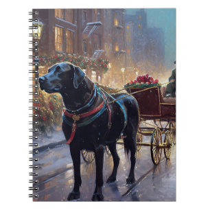 Black Labrador - julsäsong Anteckningsbok
