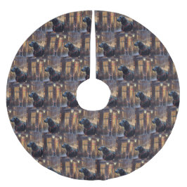 Black Labrador - julsäsong Julgransmatta Borstad Polyester