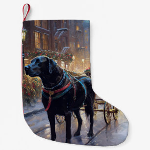 Black Labrador - julsäsong Liten Julstrumpa