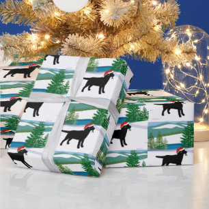 Black Labrador-julvinter Presentpapper
