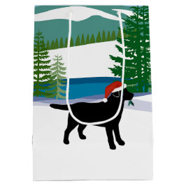 Black Labrador-julvinter-vy