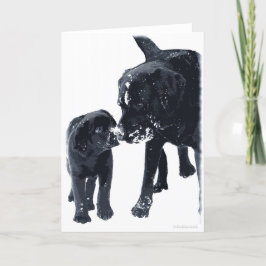 Black Labrador Kärlek - julkort Helgkort