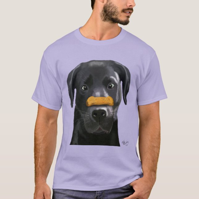Black Labrador med ben på näsa 2 Tröja (Framsida)