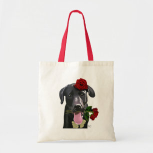 Black Labrador med Ro 2 Tygkasse