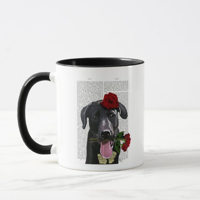 Black Labrador med Ro Mugg (Vänster)