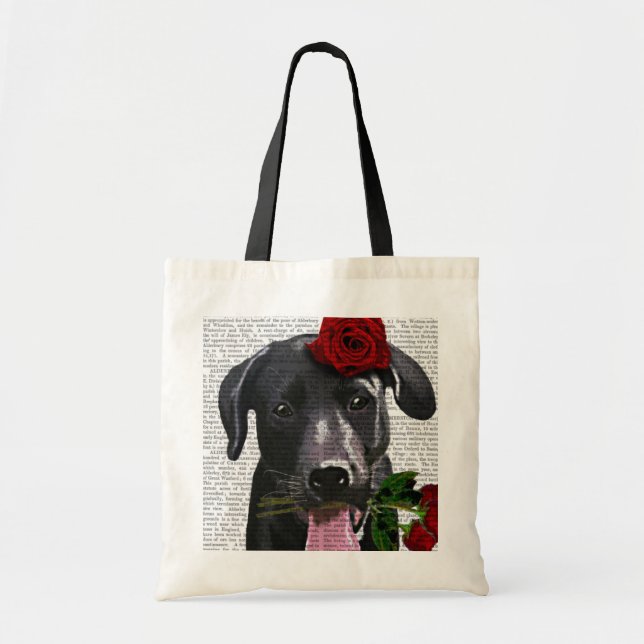 Black Labrador med Ro Tygkasse (Framsidan)