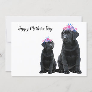 Black Labrador Mors dag - Cute Hund Puppy Julkort