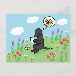 Black Labrador och Brev från en vän Vykort