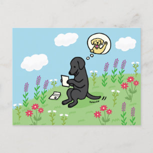 Black Labrador och Brev från en vän Vykort