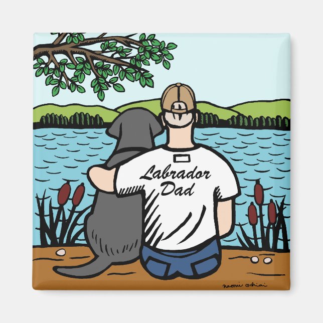 Black Labrador och Pappa Magnet (Framsidan)