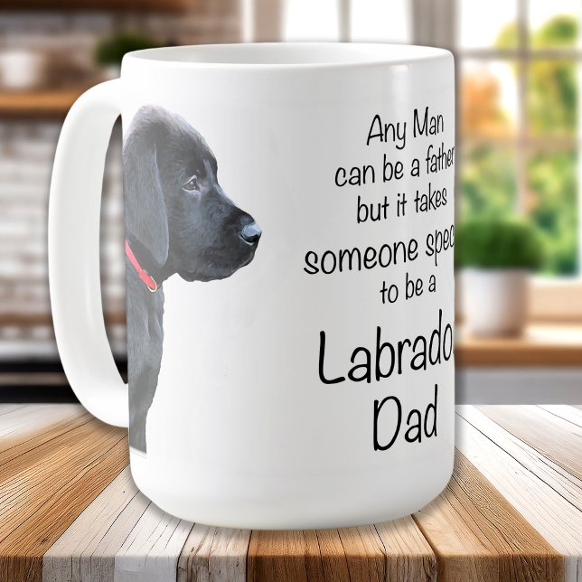 Black Labrador Pappa - Fars dag - Hund Kaffemugg (Skapare uppladdad)