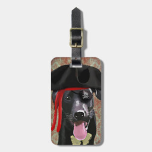 Black Labrador Pirat Hund Bagagebricka