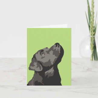 Black Labrador Pop Art Hälsning Card Kort