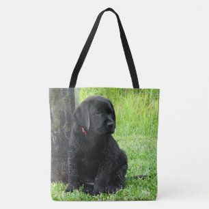Black Labrador Puppy Hund Tygkasse