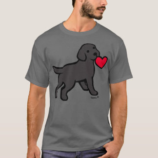 Black Labrador Puppy med lite hjärta T Shirt