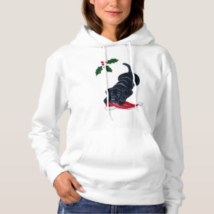 Black Labrador Puppy & Santa Hat-jul Tee