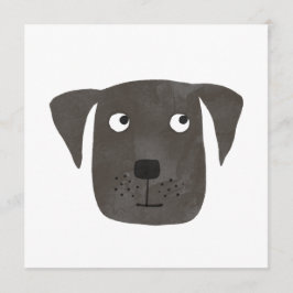 Black Labrador Retriever Hund Birthday Card Rådkort