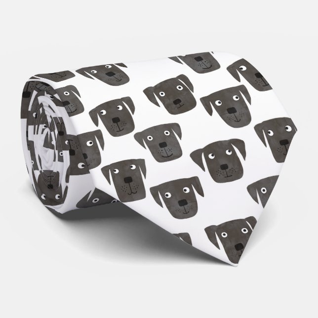 Black Labrador Retriever Hund Cute Mönster Slips (Rullad)