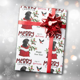Black Labrador Retriever Hund i julklapp Presentpapper