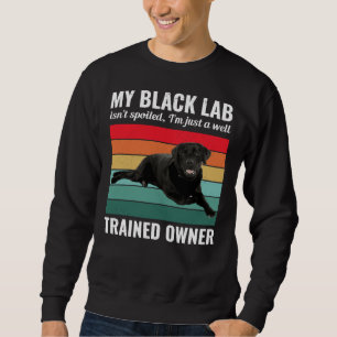 Black Labrador Retriever Hund Lab Owner Trainer Vi Lång Ärmad Tröja