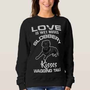 Black Labrador Retriever Kärlek My Hund Say Vintag T Shirt
