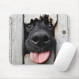 Black Labrador Retriever Nose i Wood Hål Musmatta