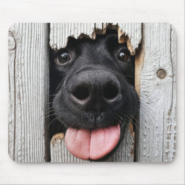 Black Labrador Retriever Nose i Wood Hål Musmatta