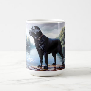 Black Labrador Retriever och Sjö Kaffemugg