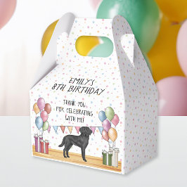Black Labrador Retriever Pastel Birthday Tack Presentaskar