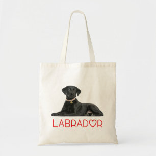 Black Labrador Retriever Puppy Hund - Svart lab Tygkasse